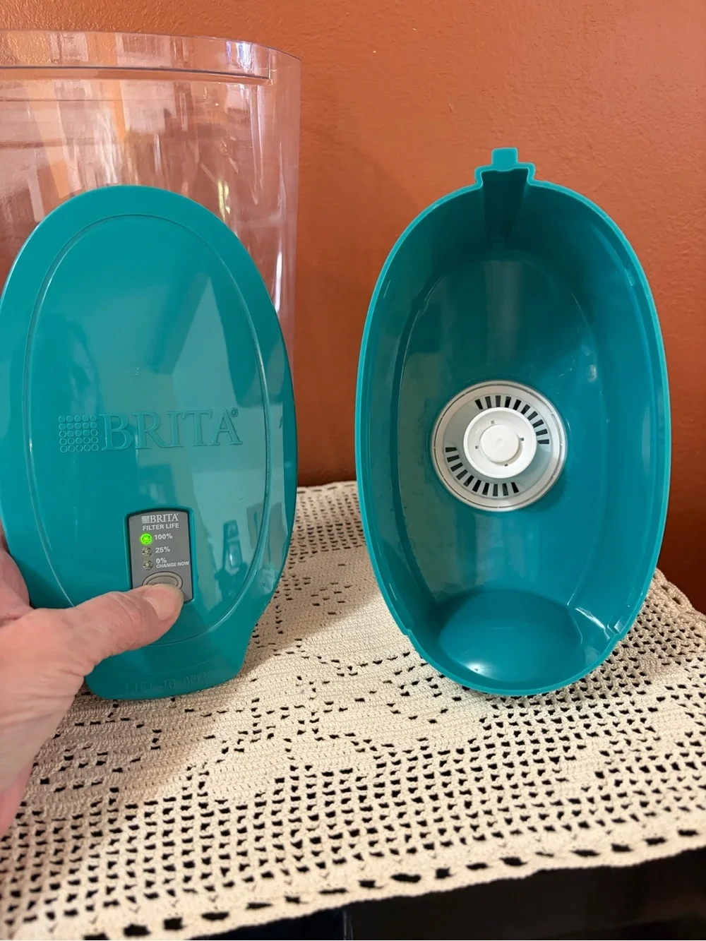 Brita Filtration Pitcher, Teal